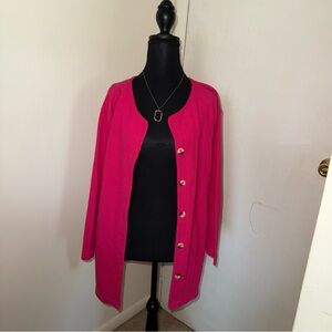 Women's Pink Cardigan Sweater